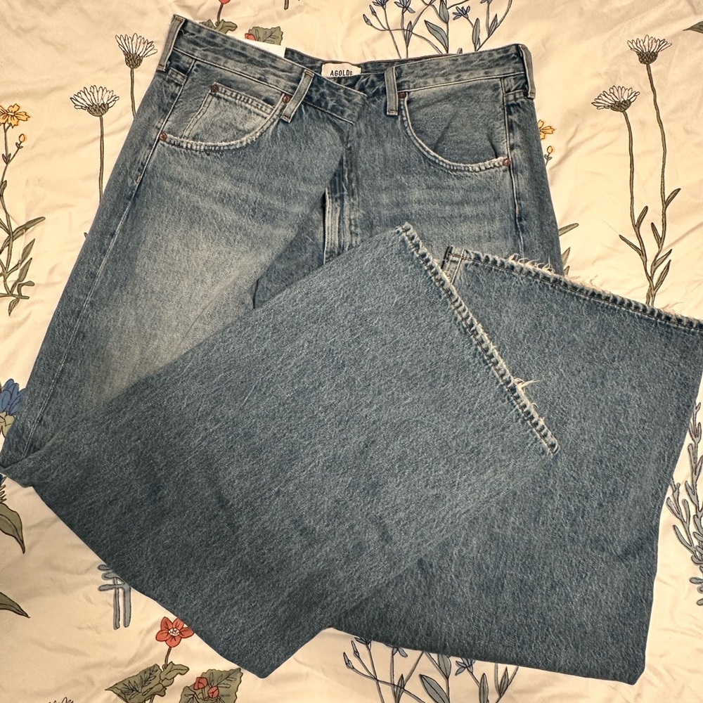 Agolde Vana Fold Wide Leg Jeans - Picture 9 of 11